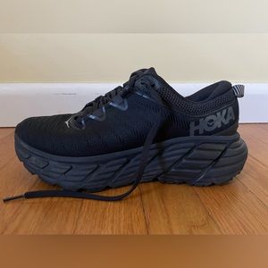 Super comfortable black Hoka shoes